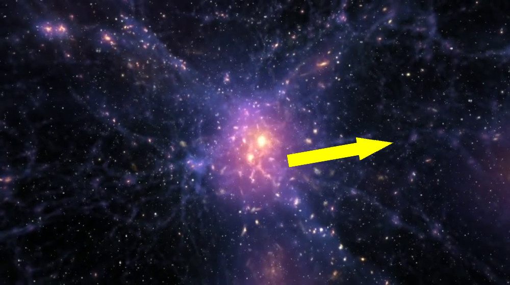    Темная материя — невидимый каркас Вселенной, который держит галактики на своих местах