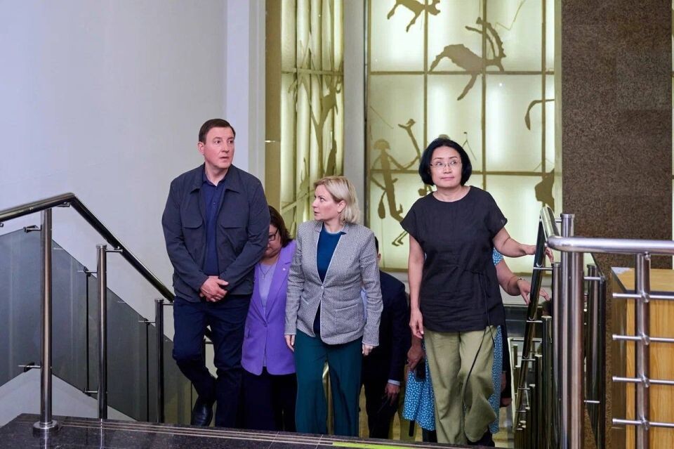    Ольга Любимова в Республике Алтай. Источник: t.me/olga_b_lyubimova