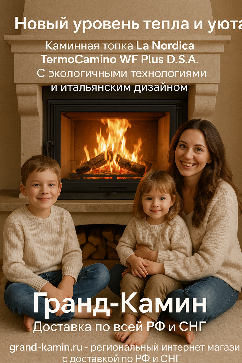    Новый уровень тепла и уюта: каминная топка La Nordica TermoCamino WF Plus D.S.A. с экологичными технологиями и итальянским дизайном Kamin