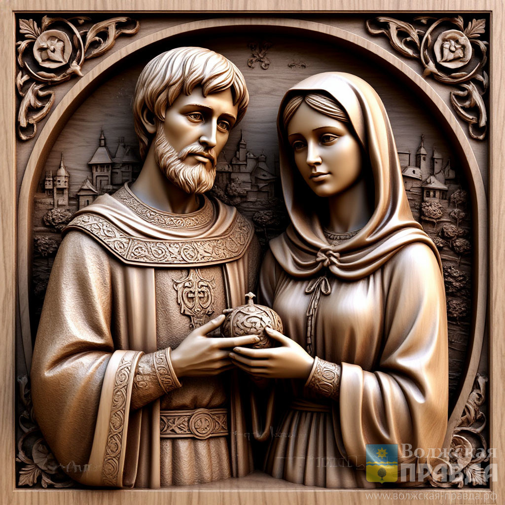 Изображение сгенерировано с помощью нейросети Шедеврум и носит иллюстративный характер📷    Звать замуж можно, венчаться нельзя: как волжанам укрепить семью 8 июля
