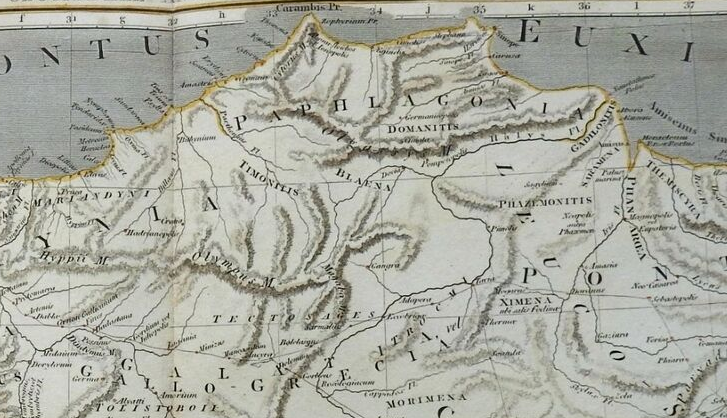 Пафлагония на карте 1807 г.