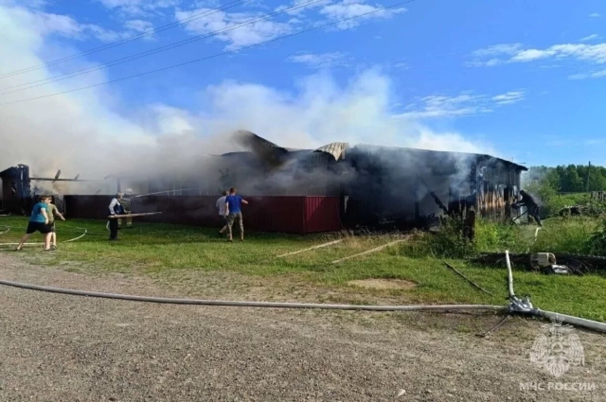    В Томской области в пожаре травмирован один человек