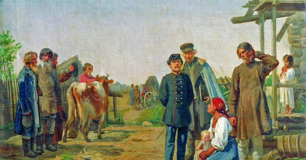 Корзухин Алексей. Сбор недоимок. 1868