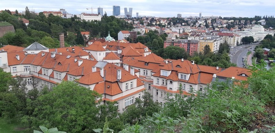 Прага, вид с Вышеграда