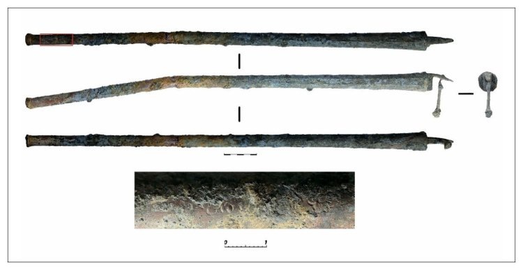 Ствол карабина и фрагмент декора на стволе