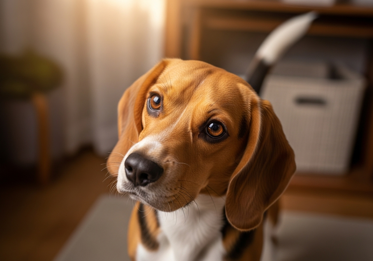 Имя для питомца — это главный сигнал. Именно так выглядит момент, когда ваш любимец пытается уловить знакомые звуки в вашей речи.