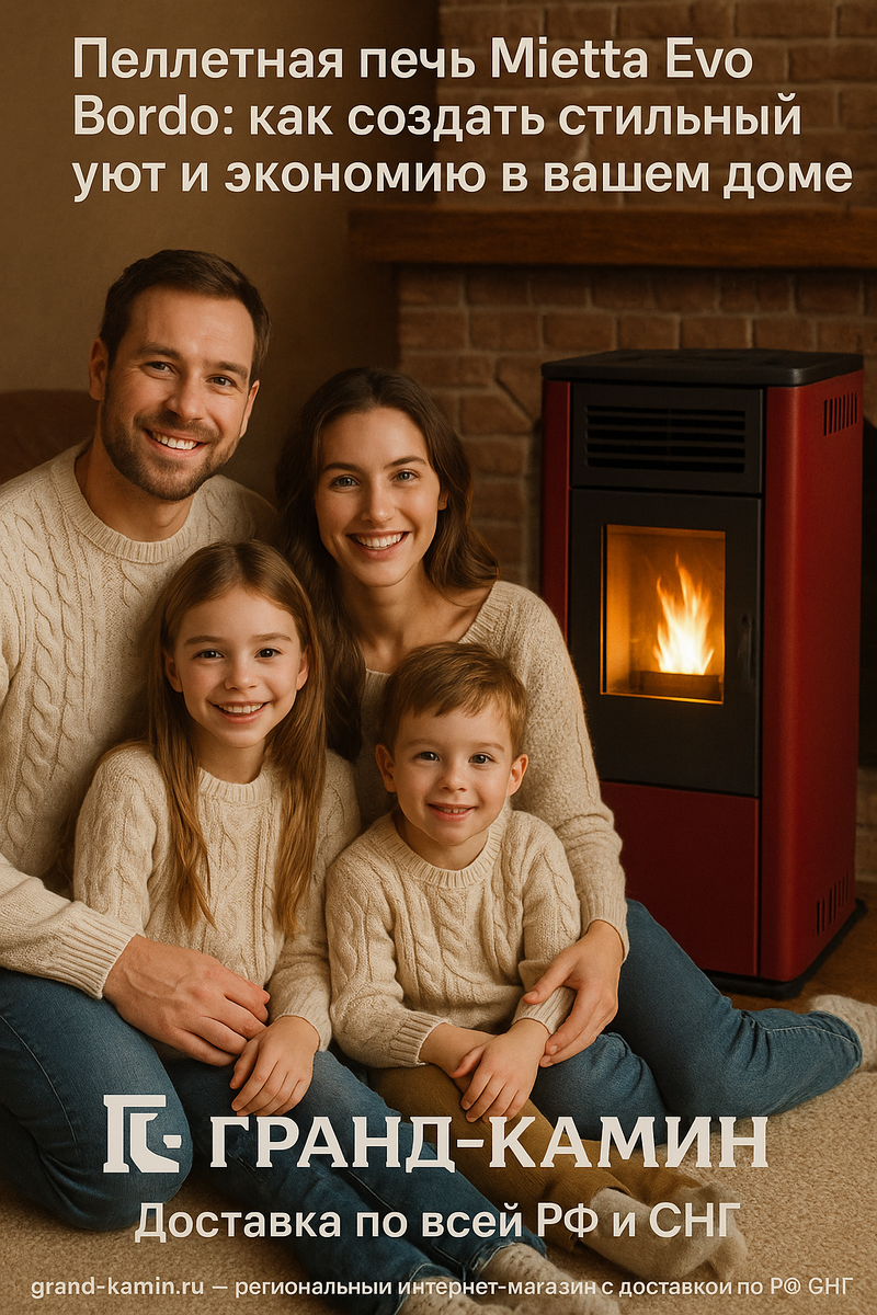    Пеллетная печь Mietta Evo Bordo: как создать стильный уют и экономию в вашем доме Kamin
