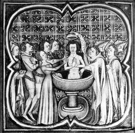 Крещение Роллона, герцога Нормандского, в Руане в 912 г. Миниатюра. XV в.