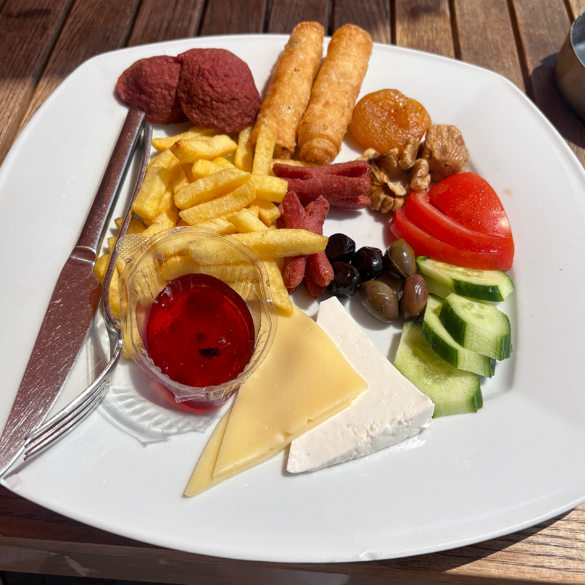 Завтрак в том кафе, посмешище, а не Турецкий завтрак 