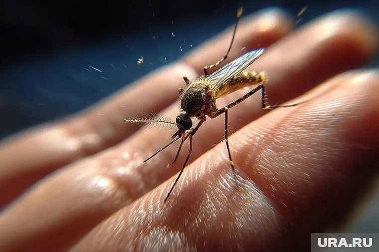  Малярией и лихорадкой Денге можно заразиться после укуса комаров
Фото: Создано в Midjourney © URA.RU