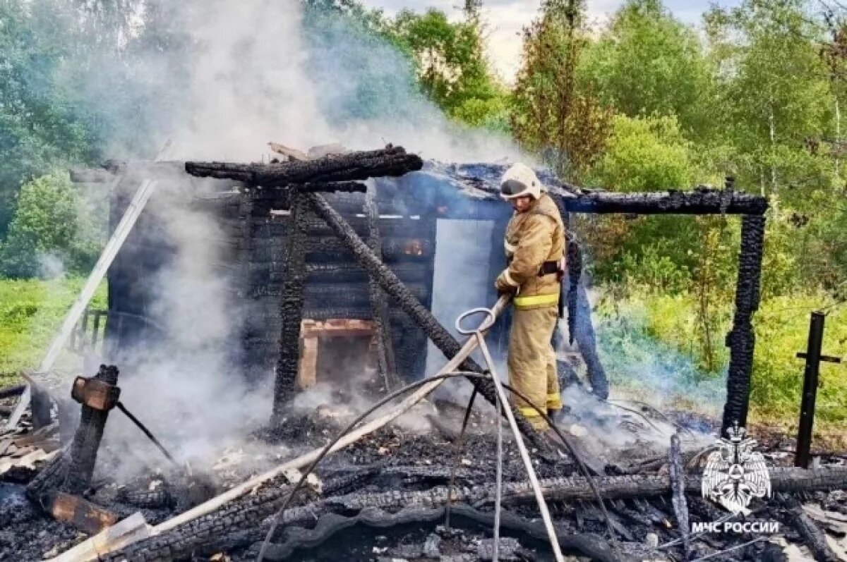    В Удомельском округе сгорела баня