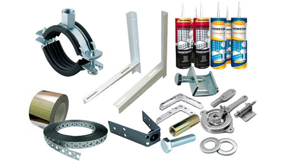 Крепёжные элементы для вентиляции