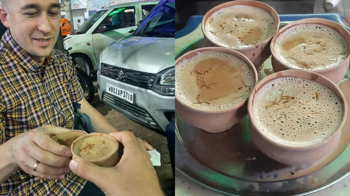 Купили и пробуем чай масала в Индии