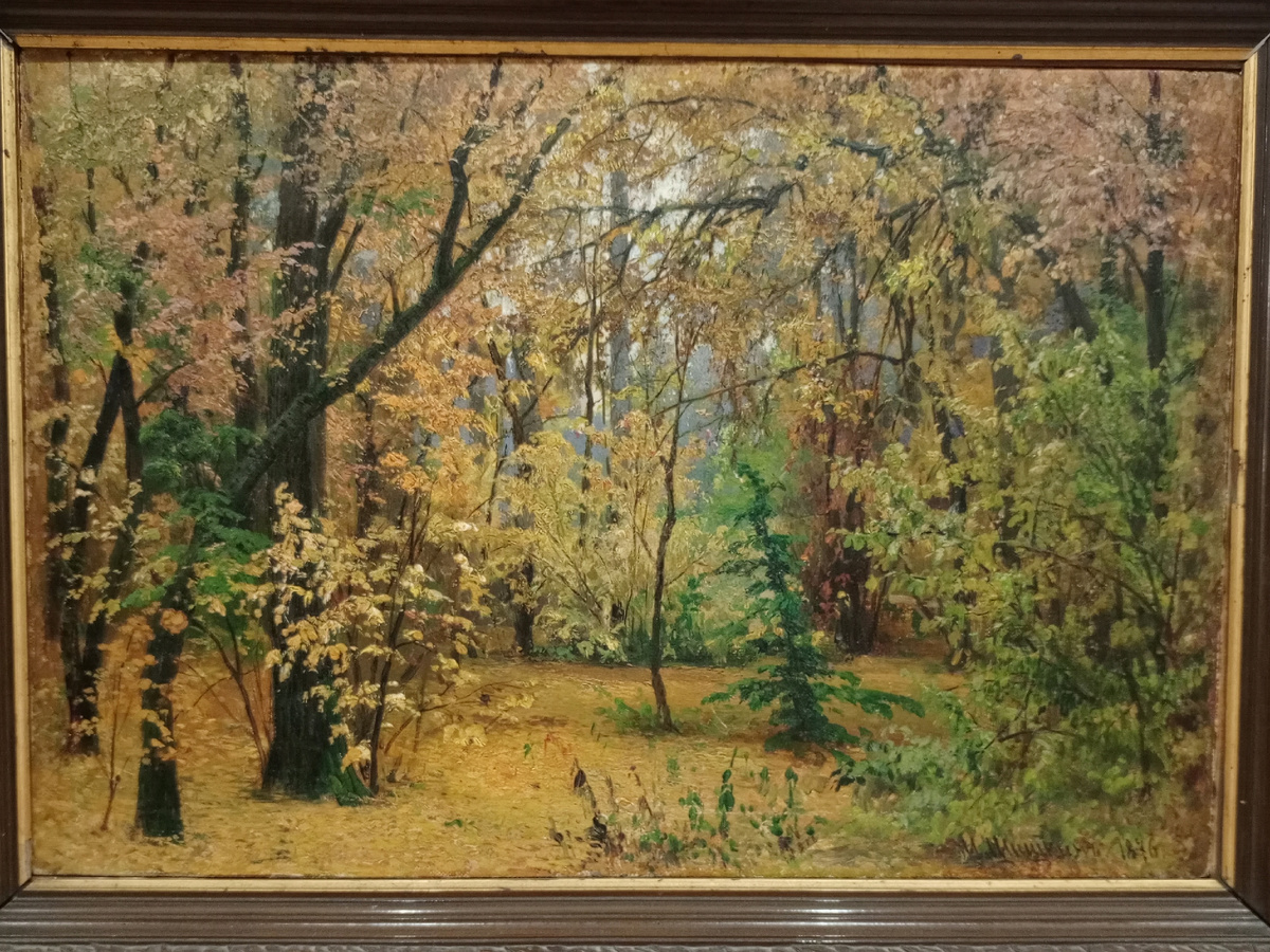 Иван Шишкин "Осенний лес". Фото автора. 