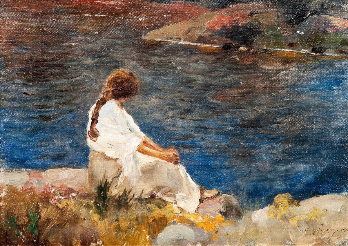 Фёдорова-Ионова Мария Алексеевна. Тихий момент у реки