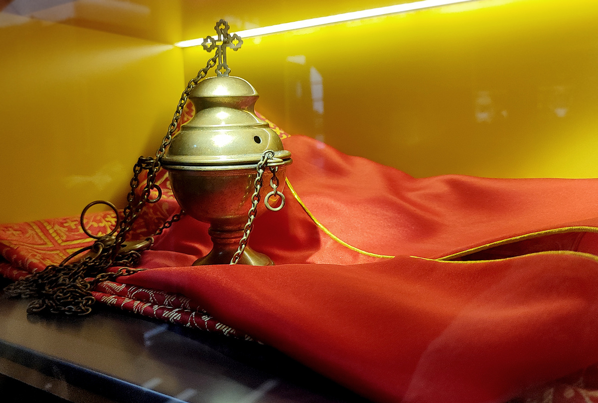 Витрина в Музее железных дорог России.