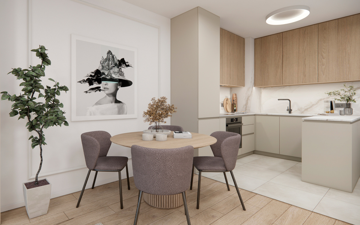 Современная кухня в светлых тонах (фото 1, источник Pinterest.com)