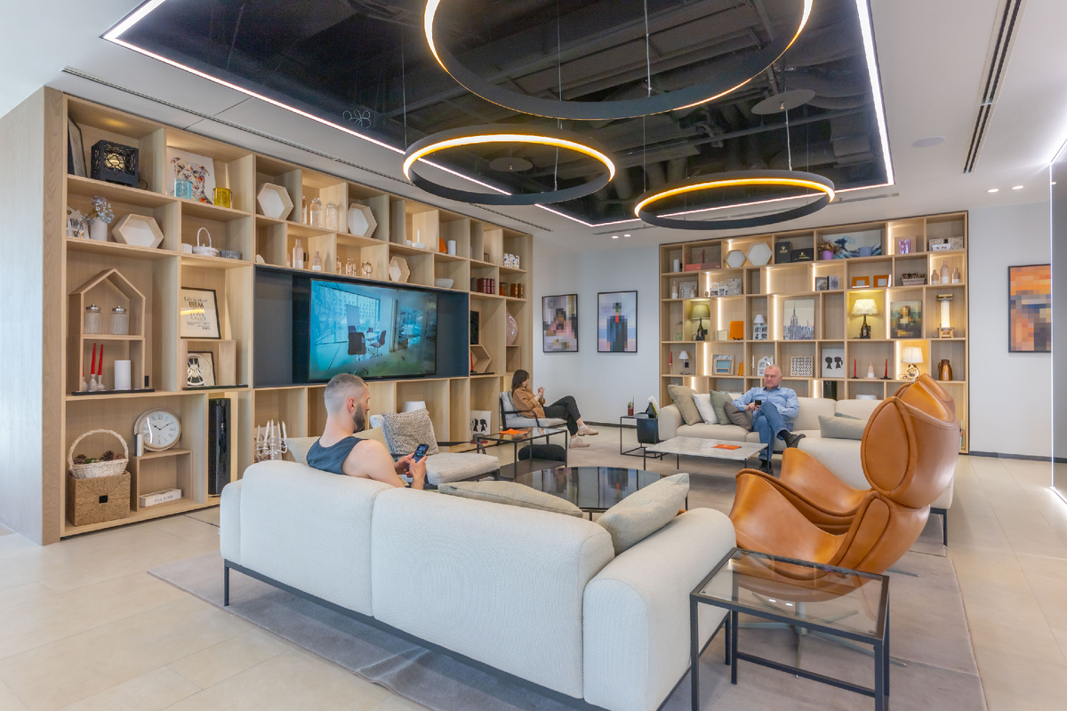 Зона релакса в многофункциональном комплексе TECHNOPARK PLAZA.