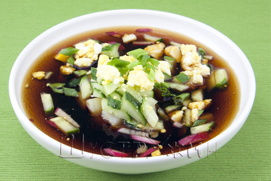 Окрошка с квасом.