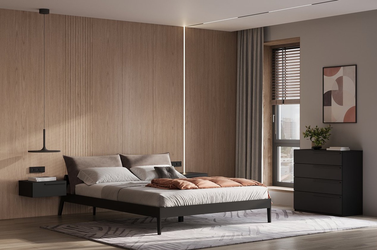 Кровать Эвелен-Grey 160 Barhat Latte от бренда divan.ru