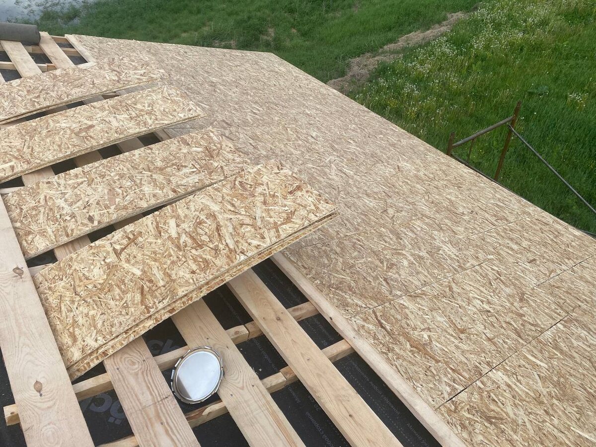 Вот так у нас были смонтированы ОСП плиты