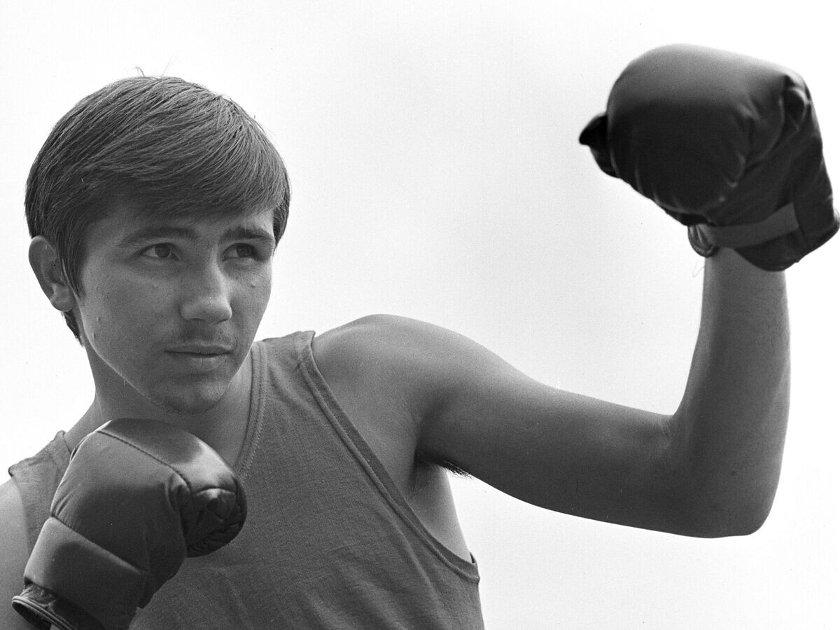    Боксер Василий Соломин© РИА Новости / Юрий Сомов