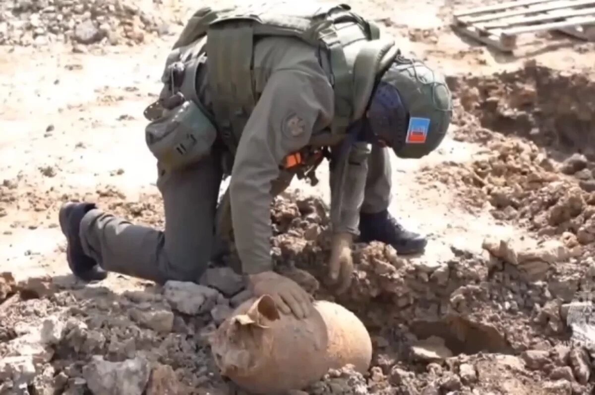    В Ленинском районе ликвидируют взрывоопасные предметы времен войны