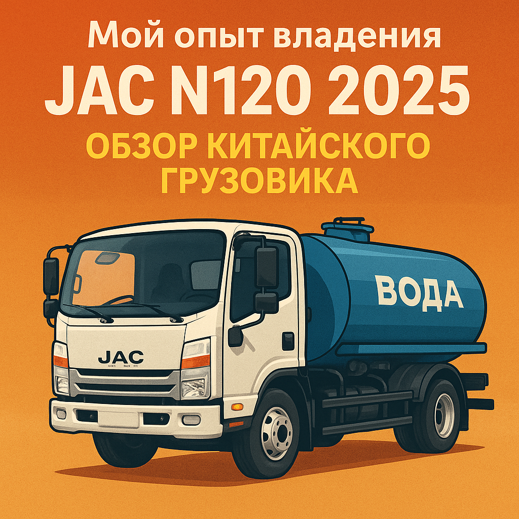 Подробный отзыв владельца о JAC N120 2025. Характеристики, надежность и опыт эксплуатации китайского грузовика с цистерной.