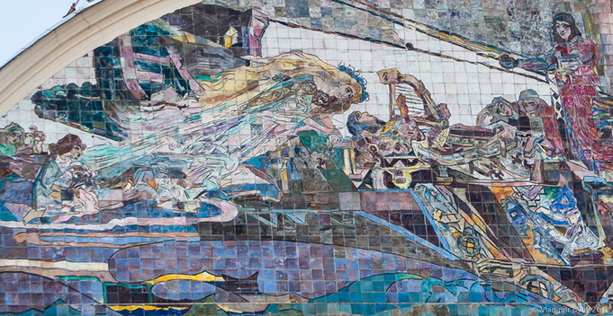 Панно в интерьере «Метрополя» сегодня