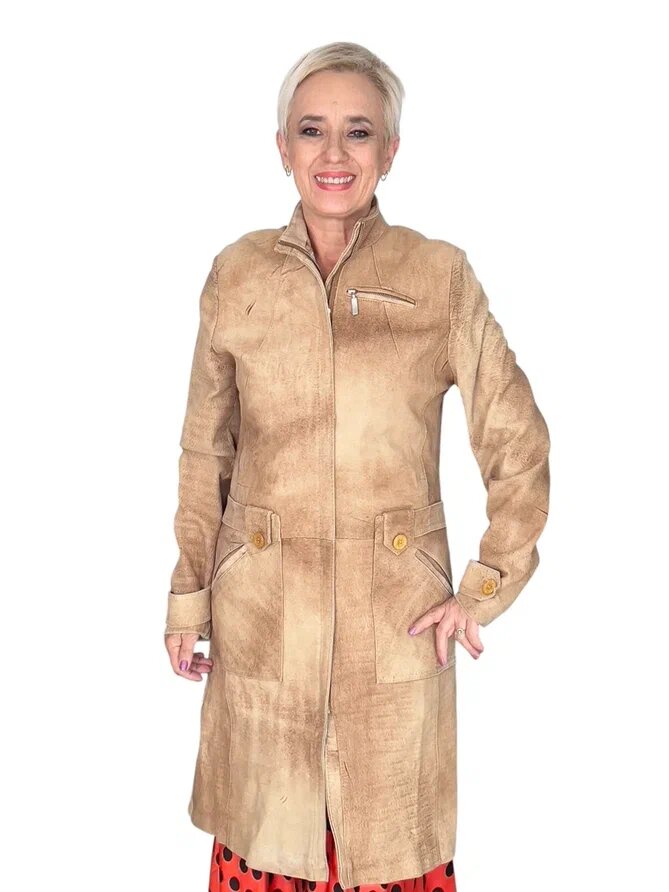 Пошив кожаной куртки-косухи из плаща и юбки. Ателье Ирины Берзиной.