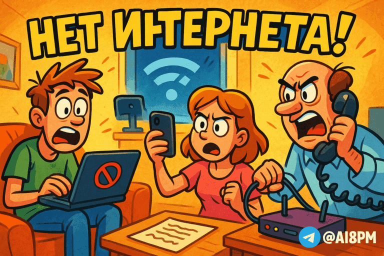    Что делать, когда интернет в Москве исчезает? Узнайте, как москвичи справляются с проблемами связи и находят радость в реальной жизни! AI8PM