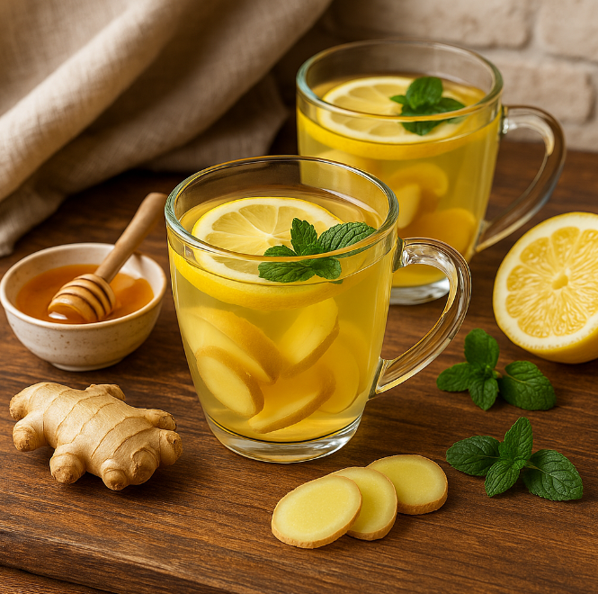 Чай с имбирём и лимоном рецепты от Дарики