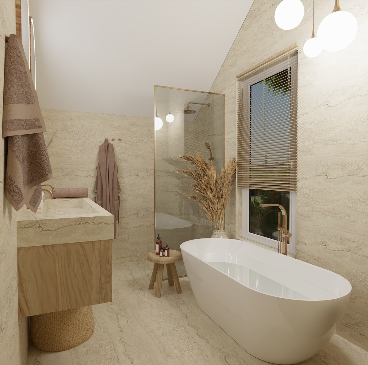 Стиль джапанди в дизайне ванной комнаты