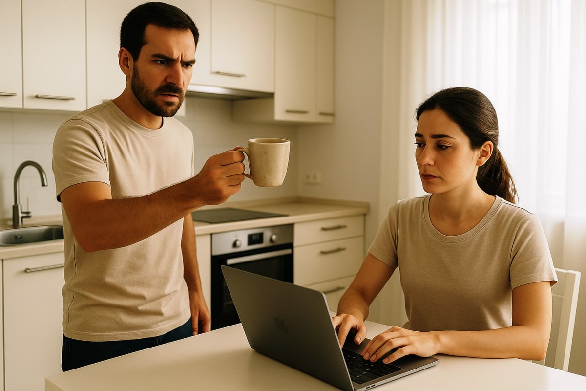 — А что ты весь день делала? — спросил он, когда увидел немытую кружку