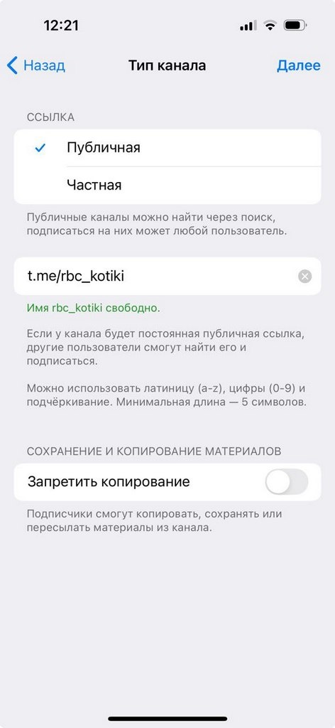 Мария Решетникова для «РБК Трендов» / telegram.org📷Создание Telegram-канала на iOS