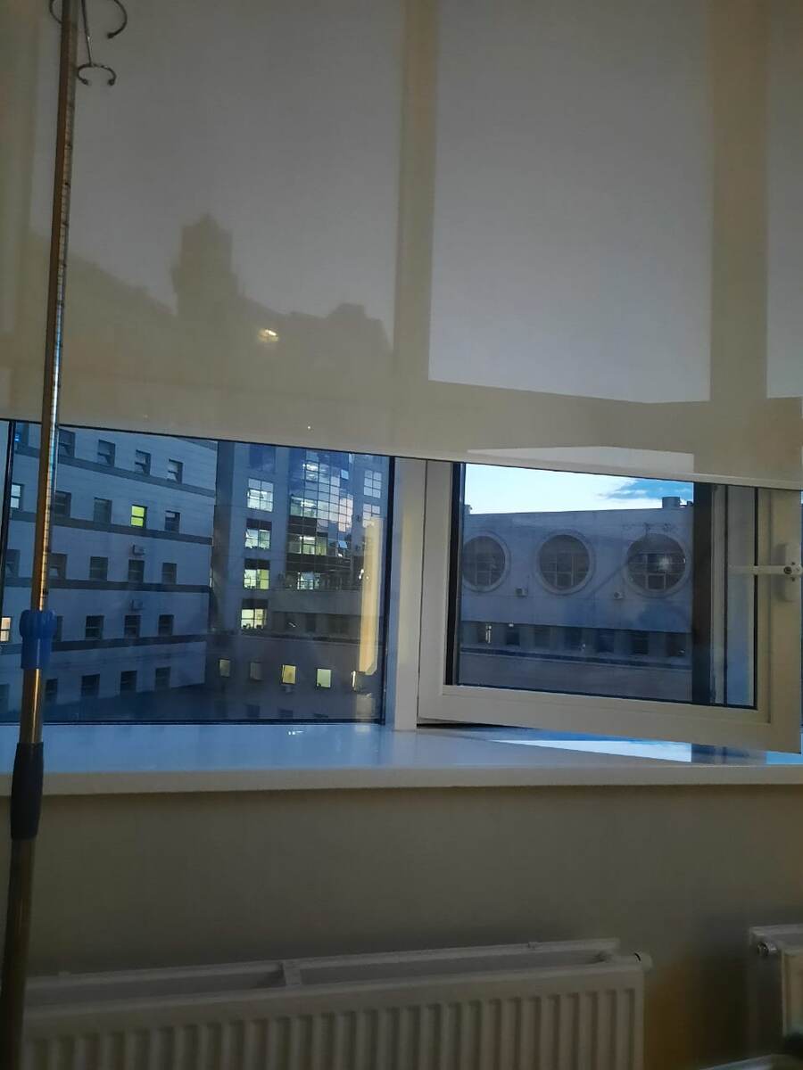 Ночной вид из окна палаты