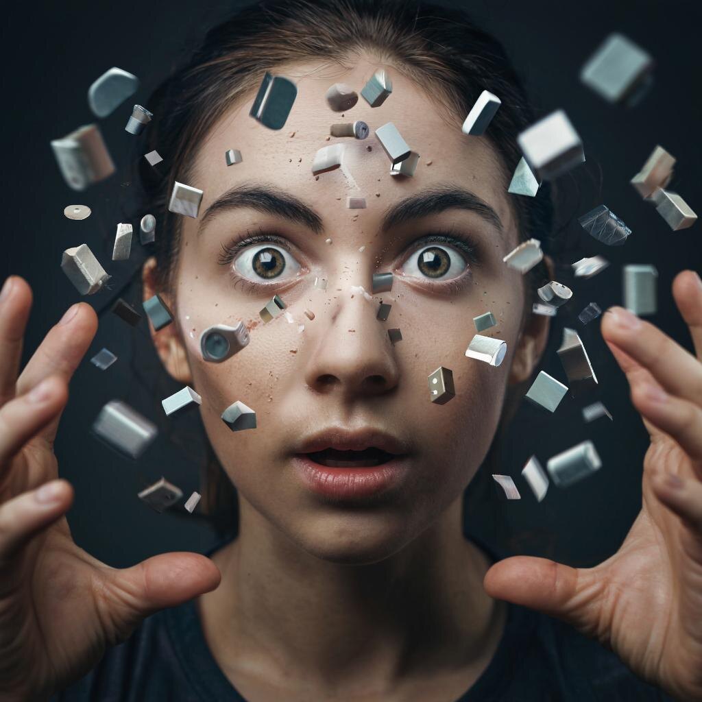 Телекинез. Иллюстрация сгенерирована нейросетью