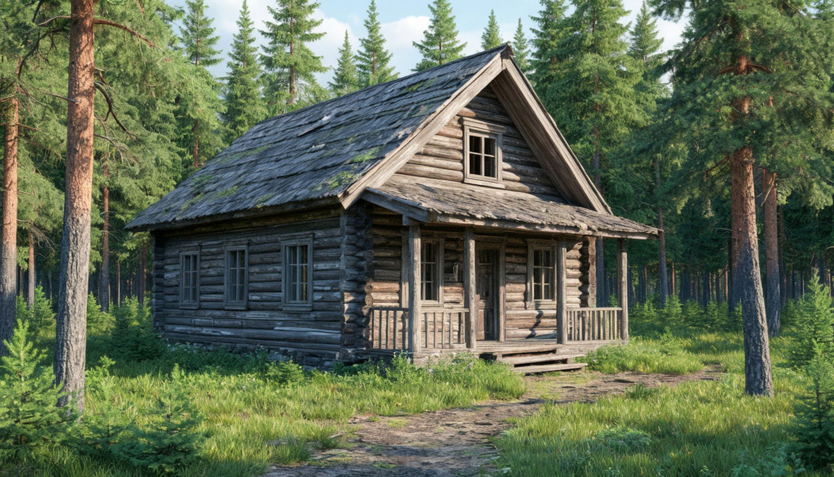 Это был довольно ветхий дом.