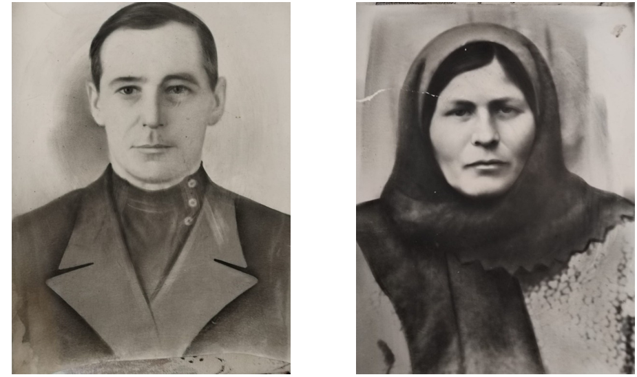 На фото: Павел Александрович и Ефимия Васильевна Сорокина