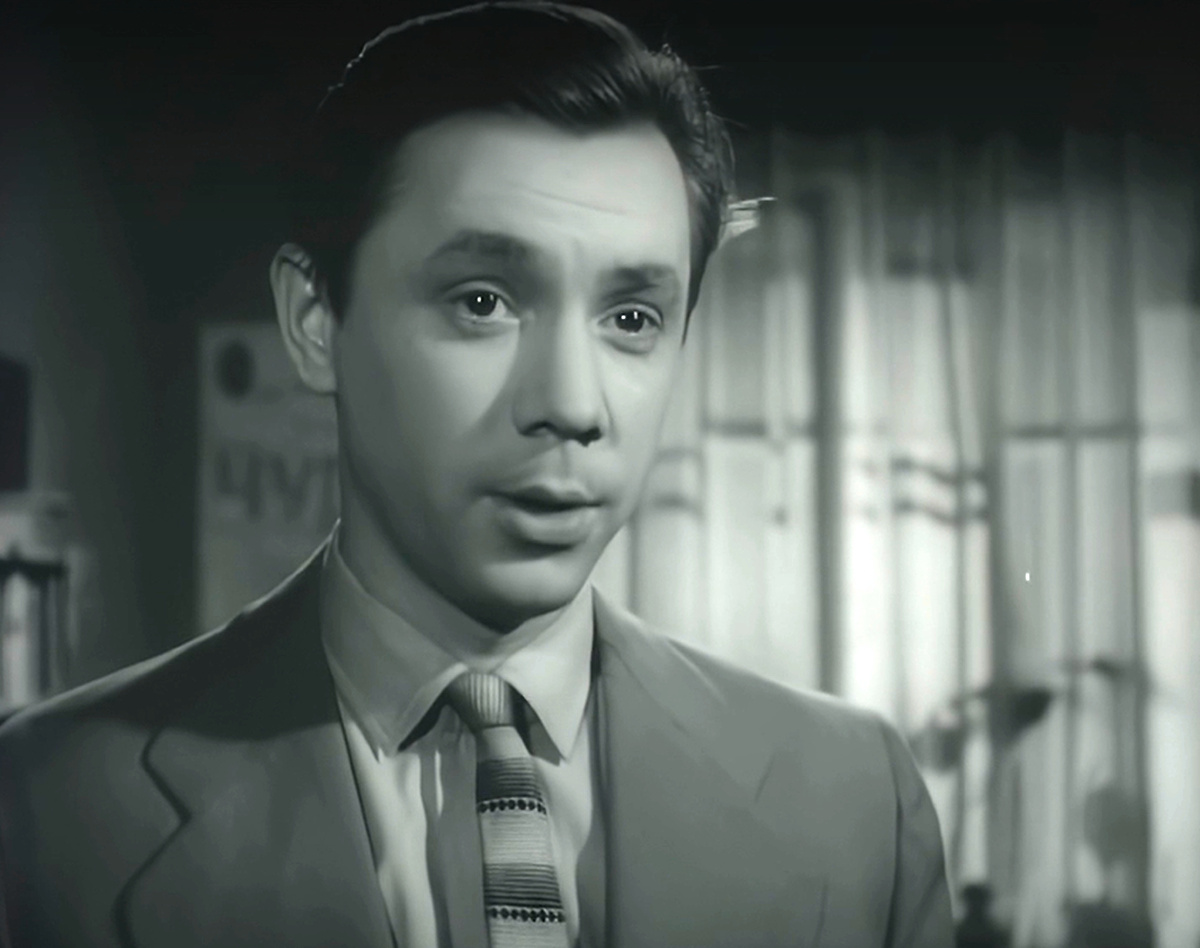Кадр из кинофильма "В добрый час!", 1956 г., режиссер Виктор Эйсымонт, сценарист Виктор Розов, композитор Марк Фрадкин (скриншот)