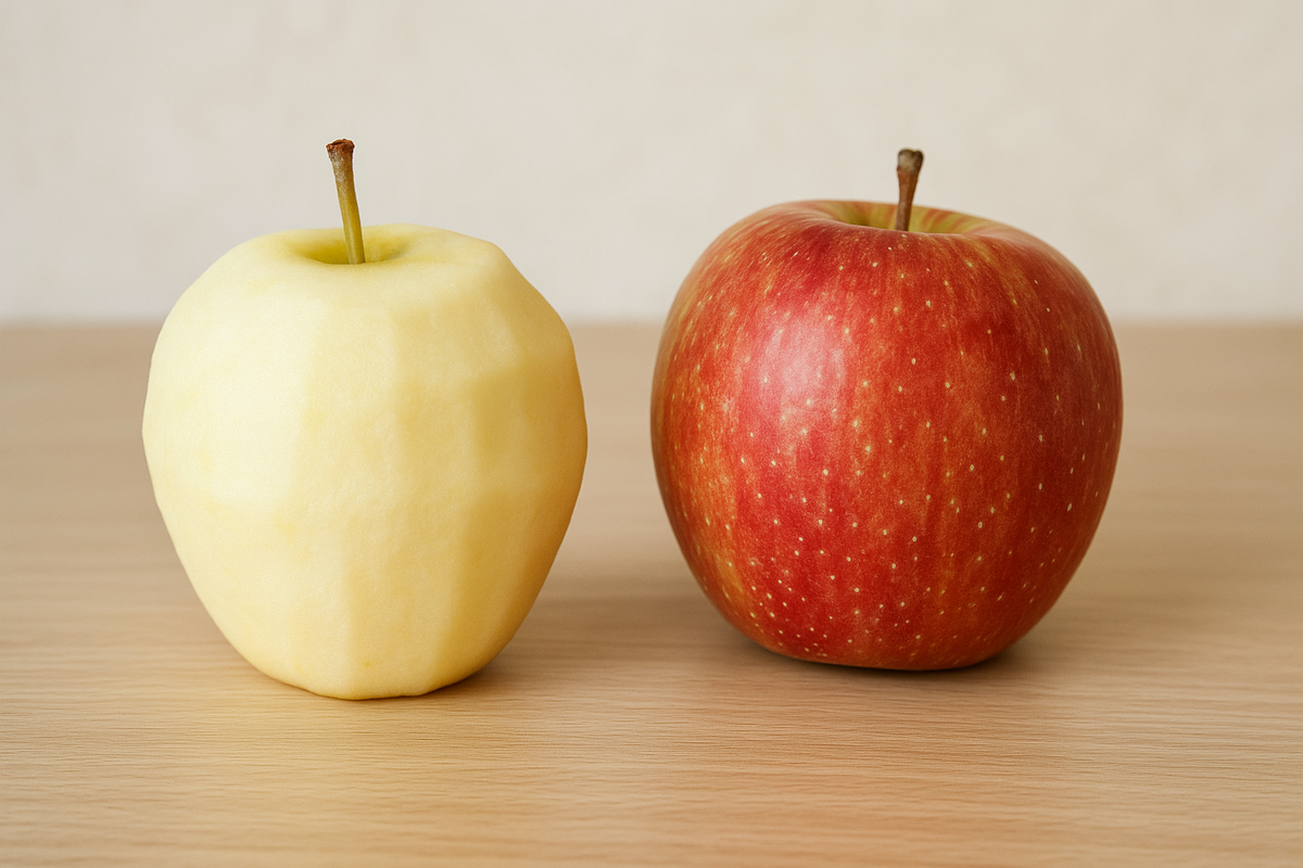 Если вы только начинаете возвращать овощи и фрукты в рацион — начните с самого мягкого шага: снимайте кожуру. В яблоках, кабачках, баклажанах именно кожица часто вызывает вздутие и дискомфорт. Без неё пищеварению будет проще адаптироваться.