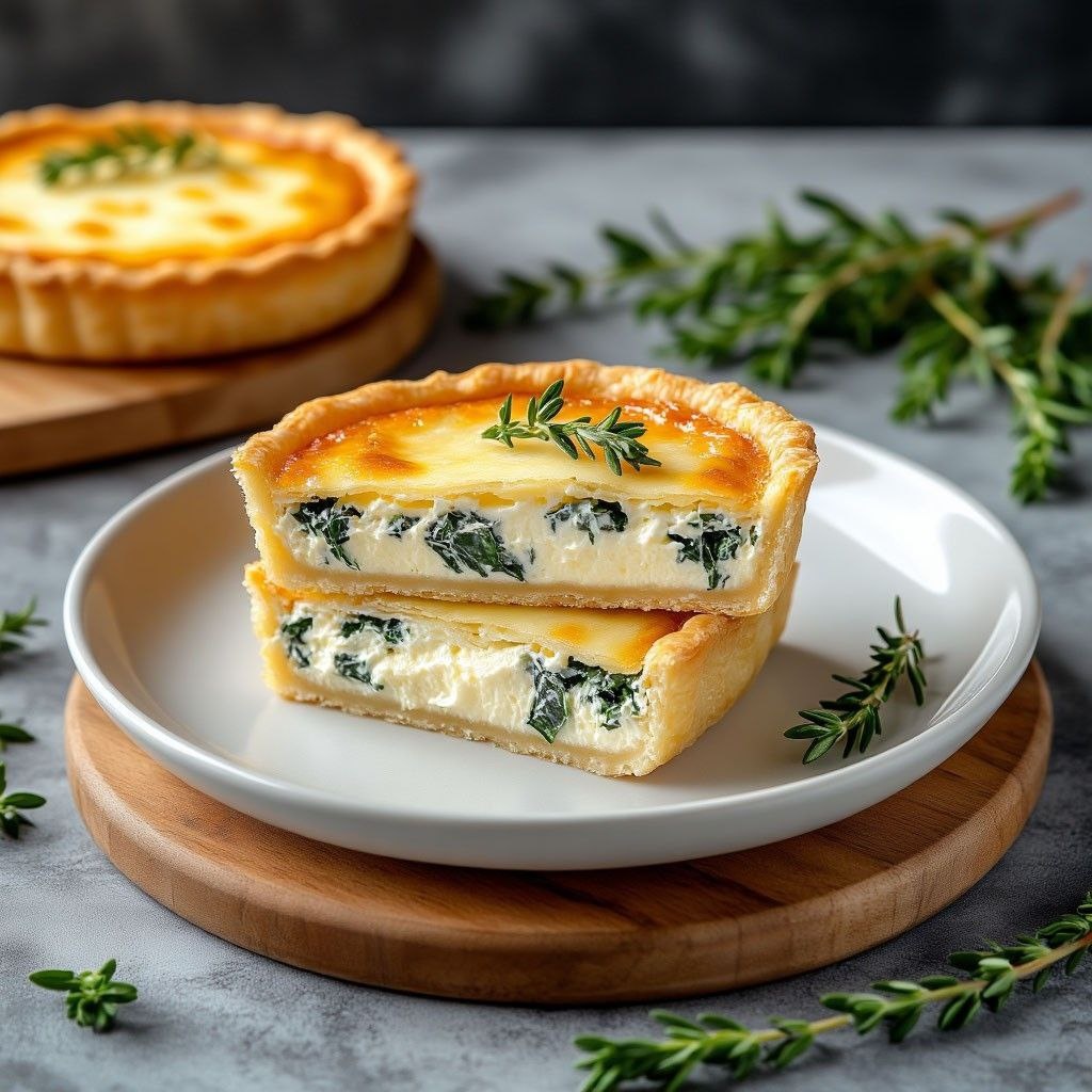 Творожные ватрушки с сулугуни и шпинатом