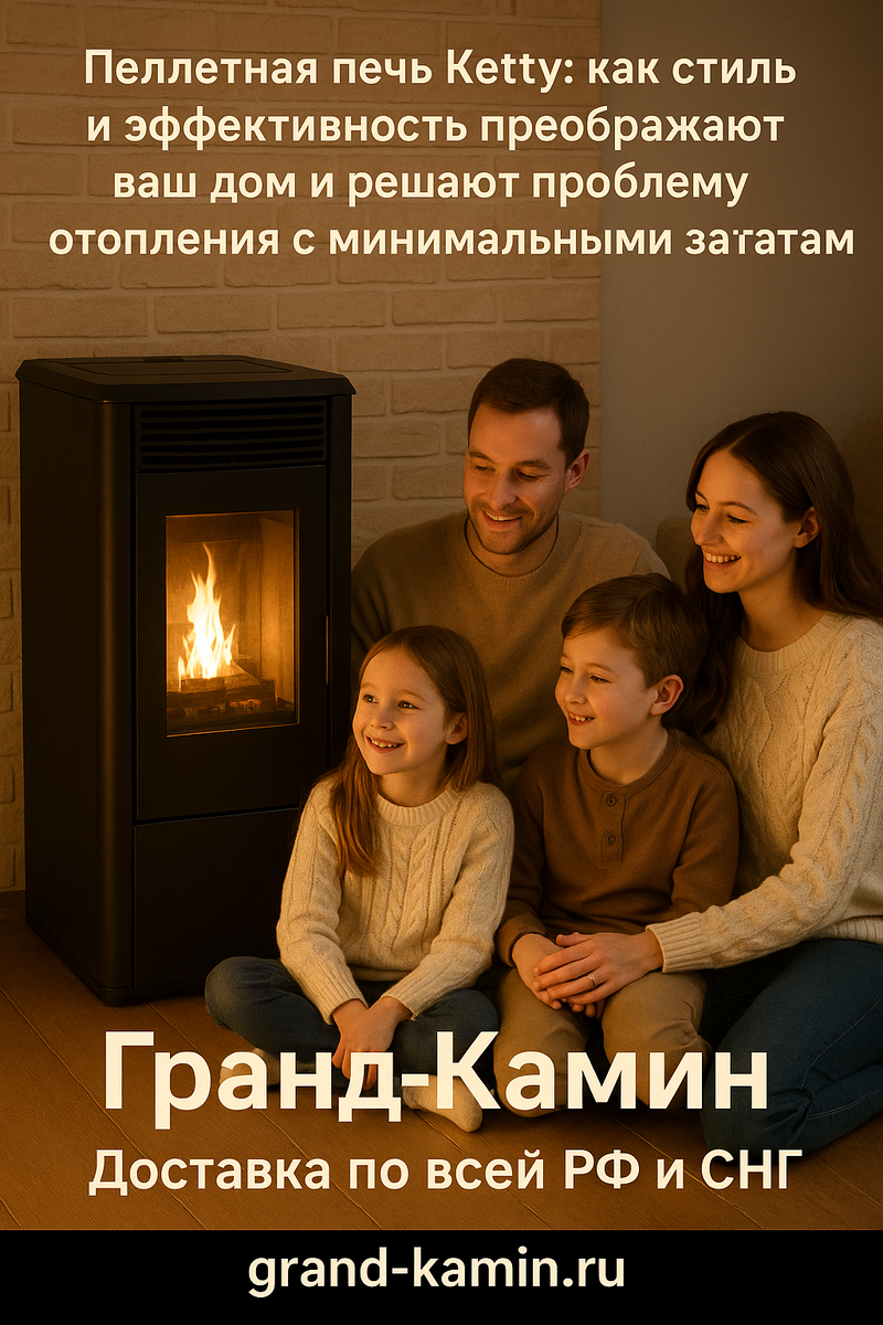    Пеллетная печь Ketty: как стиль и эффективность преображают ваш дом и решают проблему отопления с минимальными затратами Kamin