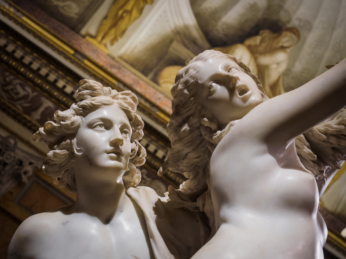 Аполлон и Дафна. Джан Лоренцо Бернини. Фрагмент. Галерея Боргезе. Рим.