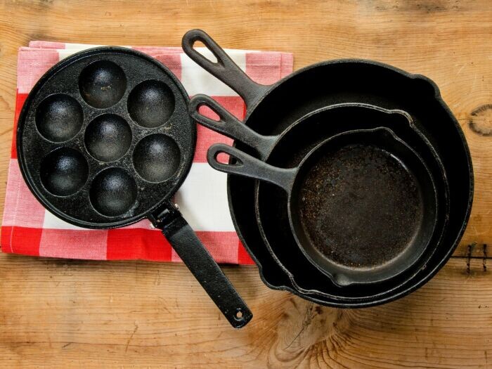 Советская чугунная посуда. \ Фото: i.pinimg.com.