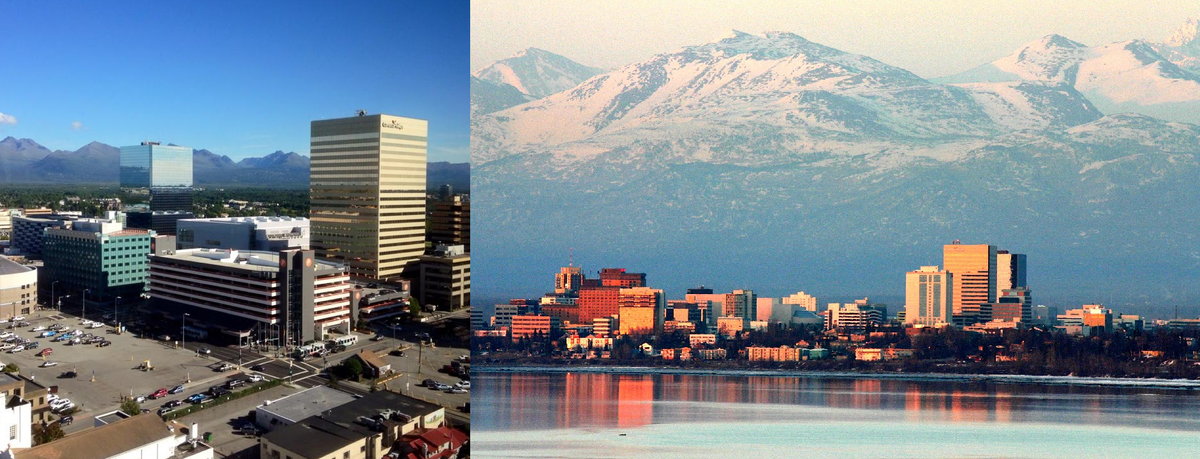 Анкоридж. Авторский коллаж по фото из открытых источников