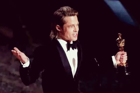 Брэд Питт на вручении Оскара
