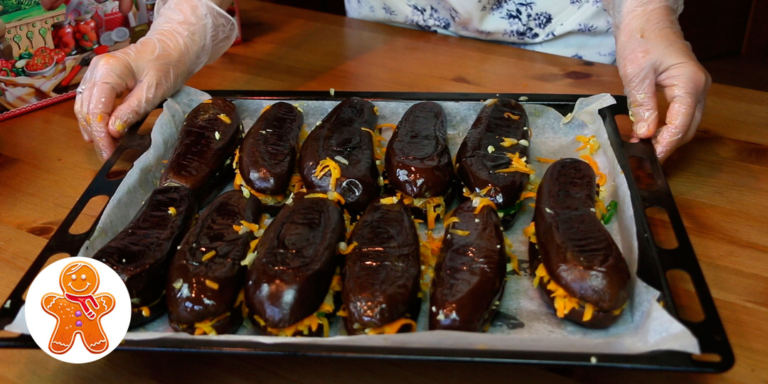 Фаршированные баклажаны на зиму