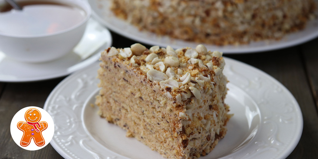 Арахисовый торт "Коровка"