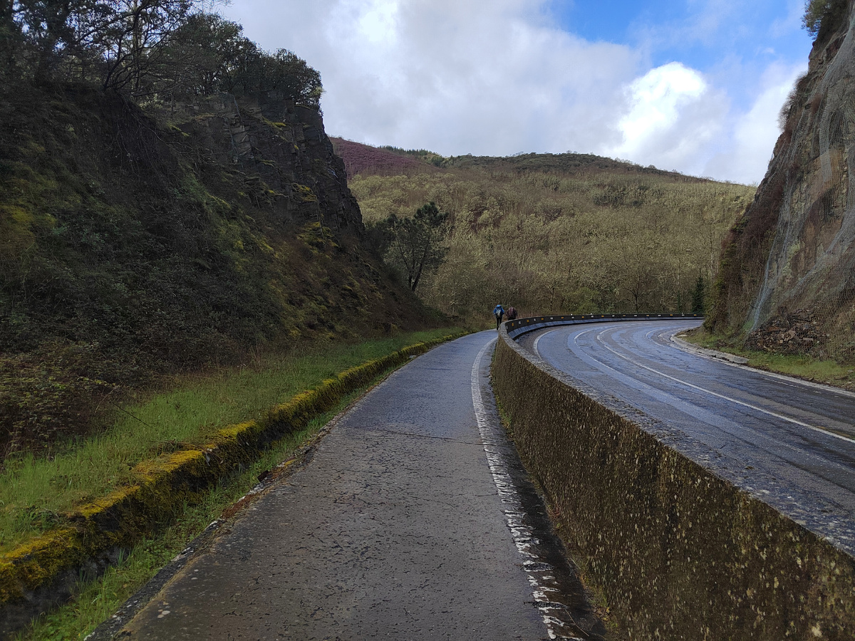 Асфальтированная тропа на Камино де Сантьяго